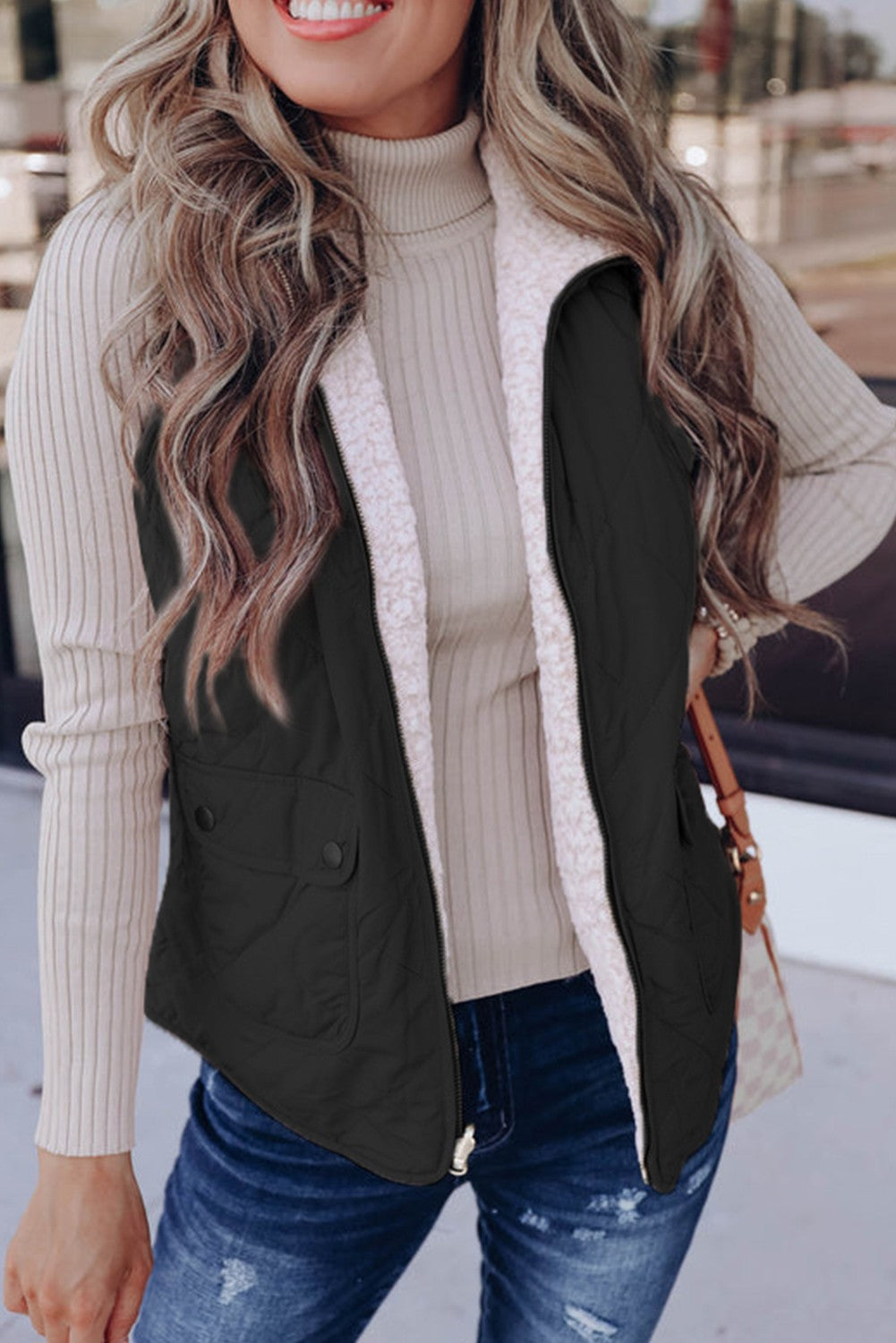 Line 'em Out, reversible vest in two colors