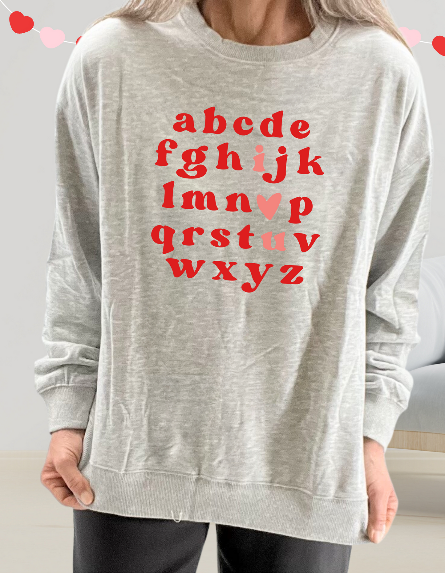 ABC I Love You, sweatshirt in two colors