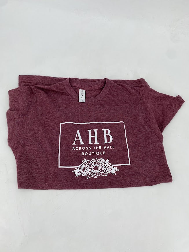 AHB Tee in Burgundy