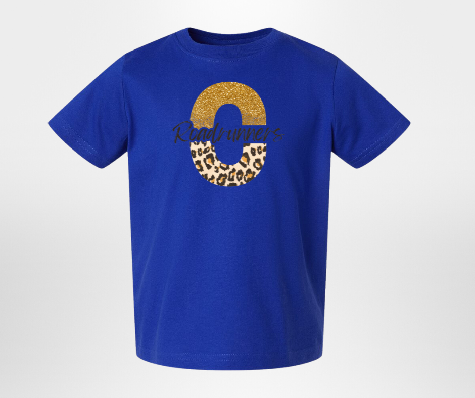 Split C Roadrunners, tee in toddler, youth, & adult