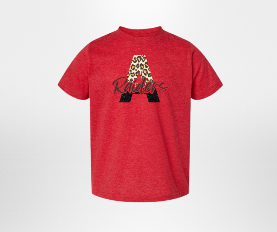 Split A Raiders, tee in toddler, youth, & adult