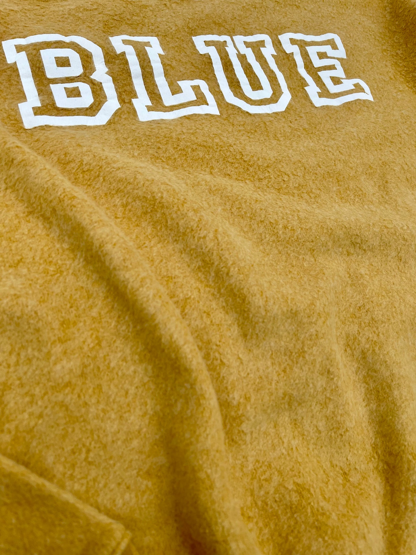 BLUE soft mustard sweatshirt